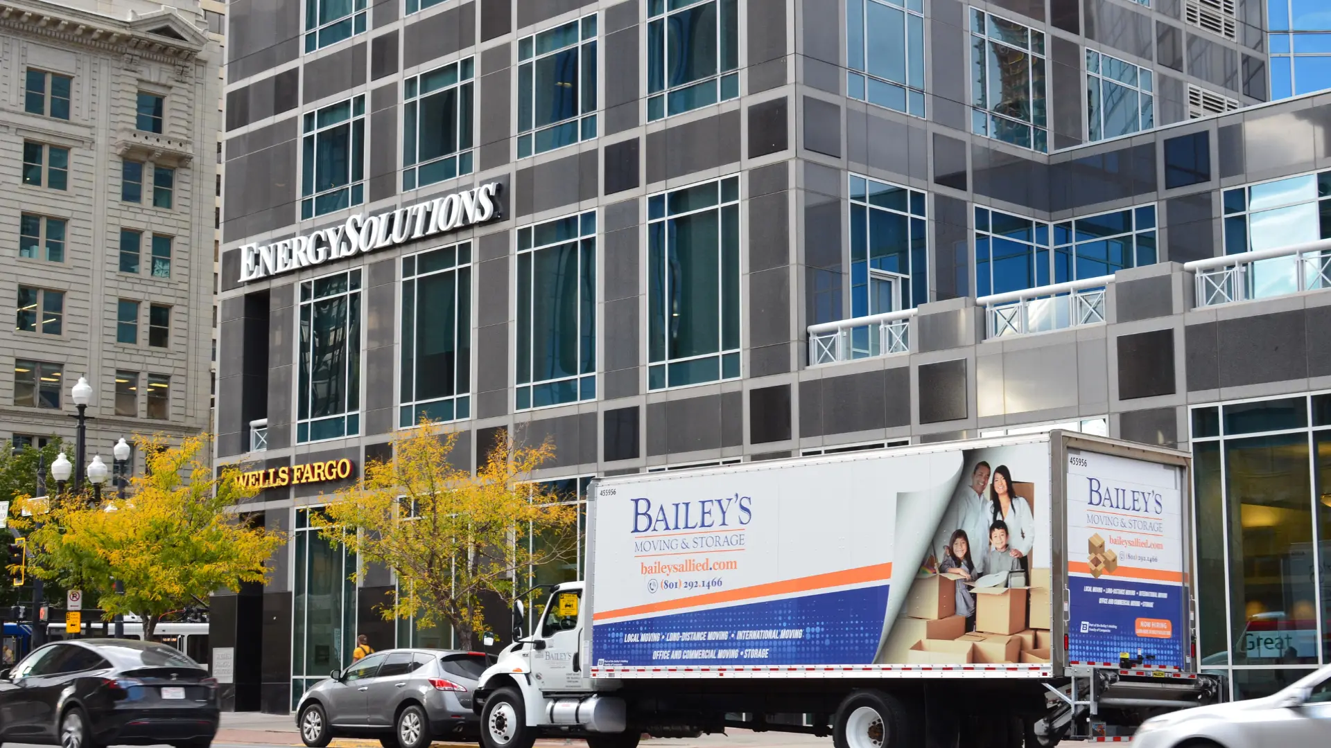 Bailey's Workplace commercial moving truck — Salt Lake City
